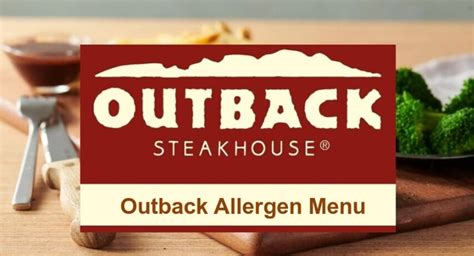 What you need to know about the gluten-free menu at Outback. . Outback allergy menu dairy free